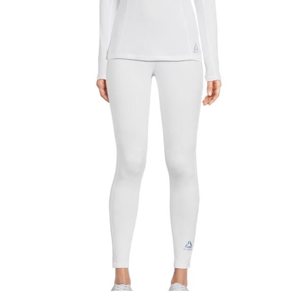 Reebok Women's Performance Base Layer Pant Various Sizes    NWT    Color White - Picture 3 of 8